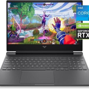 HP Victus 15.6 Ryzen 5 RTX 4050 Premium Gaming Laptop, 15.6" FHD 144Hz, AMD Ryzen 5 8645HS (Beats Intel i7-1355U & Intel i5-14400F), NVIDIA GeForce RTX 4050, 32GB DDR5 RAM, 1TB SSD, Backlit KB, W11P