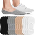Eedor No Show Socks Womens Invisible Liner, Non