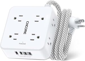 Surge Protector Power Strip - CHCORE 5Ft Braided