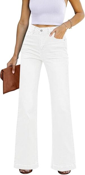 GRAPENT Womens Flare Jeans High Waisted Wide Leg
