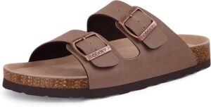 Women's Cork Footbed Slide Sandal, Arch Support