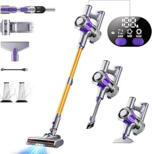 Cordless Vacuum Cleaner, 450W 40Kpa Powerful