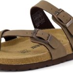 CUSHIONAIRE Women's Luna Cork Footbed Sandal With