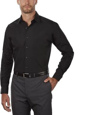 Van Heusen Men's Dress Shirt Regular Fit Poplin