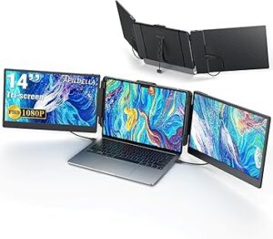 14’’ Triple Laptop Screen Extender, 1080P FHD