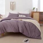ROSGONIA Dusty Purple Comforter Set Queen, 3pcs