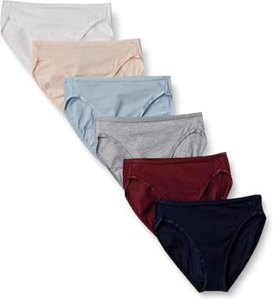 Amazon Essentials Women's Cotton High Leg Brief
