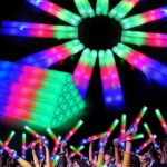 46PCS Foam Glow Sticks, Foam Light Up Sticks with
