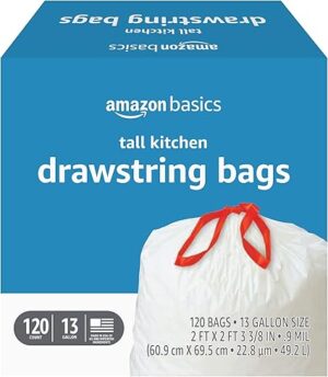 Amazon Basics Trash Bags, Tall Kitchen