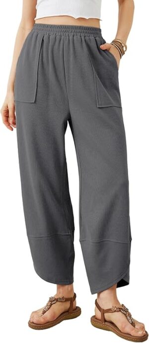 Xiaoxuemeng Womens Baggy Wide Leg Pants Casual