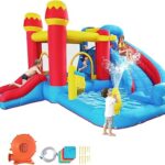 6-in-1 Bounce House Inflatable Water Slide for