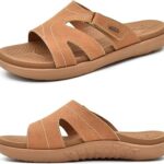 KuaiLu Womens Fashion Orthotic Slides Ladies