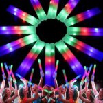 68 PCS LED Foam Glow Sticks Bulk, Glow in the