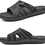 KuaiLu Womens Fashion Orthotic Slides Ladies