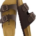 CUSHIONAIRE Lane Cork Footbed Sandals for Women –