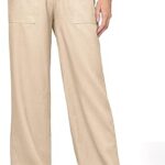 Willit Women Linen Pants Wide Leg Casual Palazzo