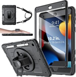 Case for iPad 9th/8th/7th Generation-Built-in