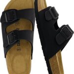 CUSHIONAIRE Lane Cork Footbed Sandals for Women –