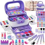 Hollyhi 58 Pcs Kids Makeup Kit for Girl, Princess