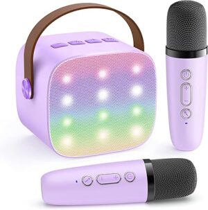 YLL Mini Karaoke Machine with 2 Wireless