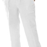 PASLTER Mens Casual Linen Pants Loose Fit Elastic