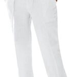 PASLTER Mens Casual Linen Pants Loose Fit Elastic