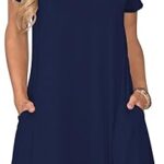 Women's Casual T Shirt Dress Summer Short Sleeve