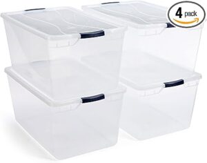 Rubbermaid Cleverstore 95 Quart Clear Stackable
