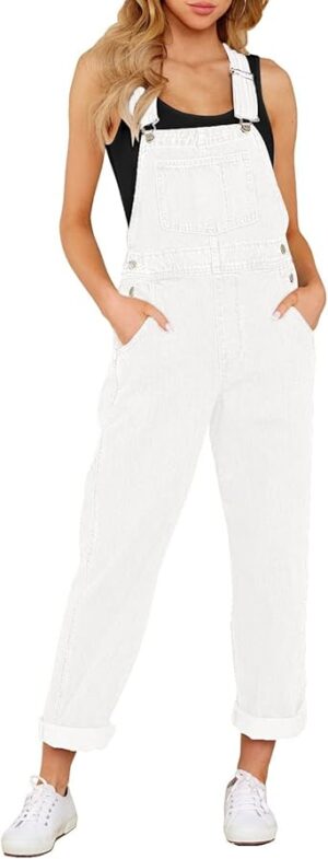 luvamia Women's Casual Stretch Adjustable Denim
