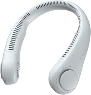 JISULIFE Portable Neck Fan, Hands-Free Bladeless,