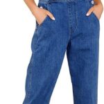 luvamia Women's Casual Stretch Adjustable Denim