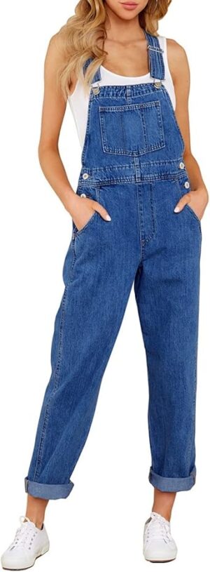 luvamia Women's Casual Stretch Adjustable Denim