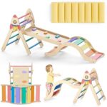 Pikler Triangle Set with Cushion, 9-in-1 Kids