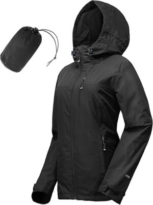 33,000ft Packable Rain Jacket Women Lightweight