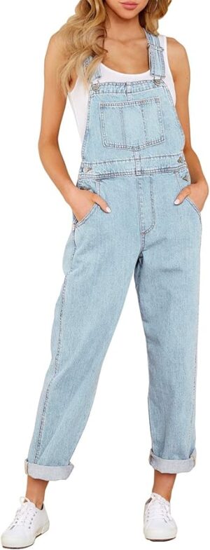 luvamia Women's Casual Stretch Adjustable Denim