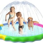 VISTOP Non-Slip Splash Pad for Kids and Dog,