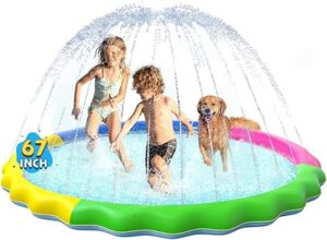 VISTOP Non-Slip Splash Pad for Kids and Dog,