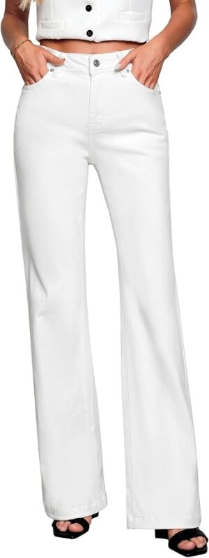 GRAPENT Womens Flare Jeans High Waisted Wide Leg