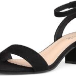DREAM PAIRS Women's Open Toe Ankle Strap Low