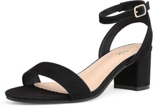 DREAM PAIRS Women's Open Toe Ankle Strap Low