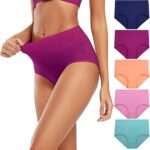Molasus Women's Cotton Underwear High Waisted