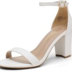 DREAM PAIRS Women's Chunk Low Heel Pump