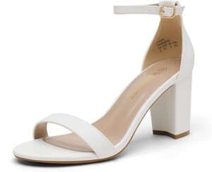 DREAM PAIRS Women's Chunk Low Heel Pump