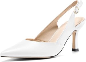 Rilista Women's Slingback Kitten Heels Closed