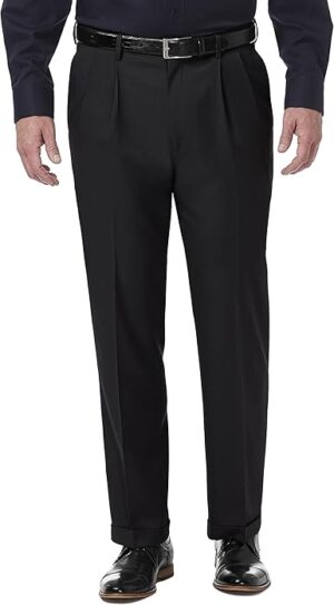 Haggar Men's Premium Comfort Classic Fit Pleat