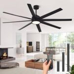 Modern Ceiling Fans with Lights, 72 Inch Ceiling