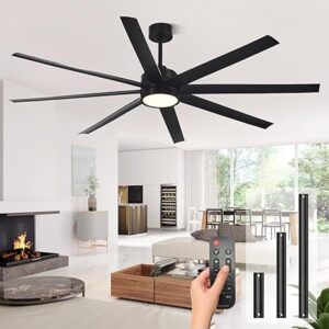 Modern Ceiling Fans with Lights, 72 Inch Ceiling
