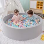 Foam Ball Pit, 47.2"x 13.8" Large Ball Pits for