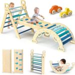 BlueWood Pikler Triangle Set 7in1 Foldable Baby
