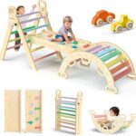 BlueWood Pikler Triangle Set 7in1 Foldable Baby